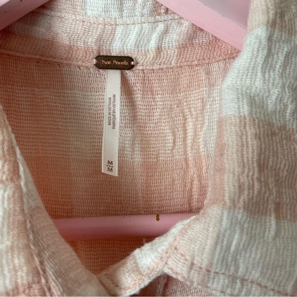 Free People Gingham Tank Top - Picture 2 of 6